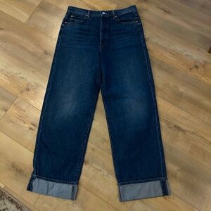 Mother jeans the spitfire nerdy cuff 28